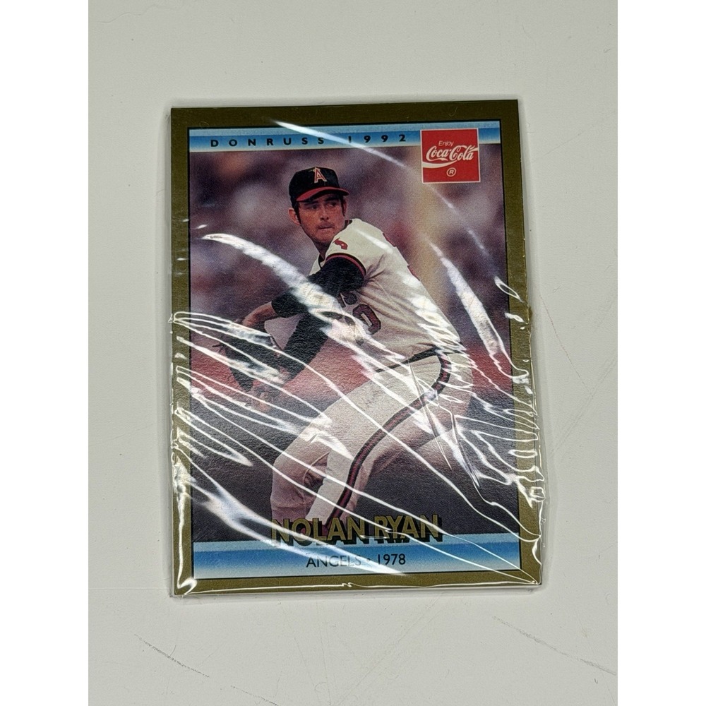Nolan Ryan Career Series Angels Card #1 1978 Baseball 1992 DonRuss Coca-Cola